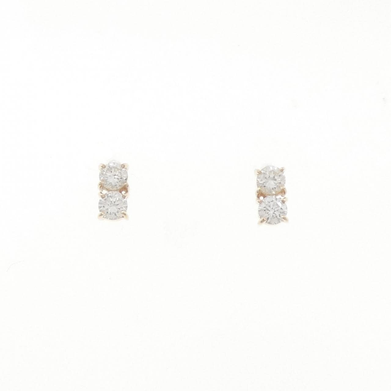 【リメイク】K10YG ダイヤモンド ピアス 0.30CT