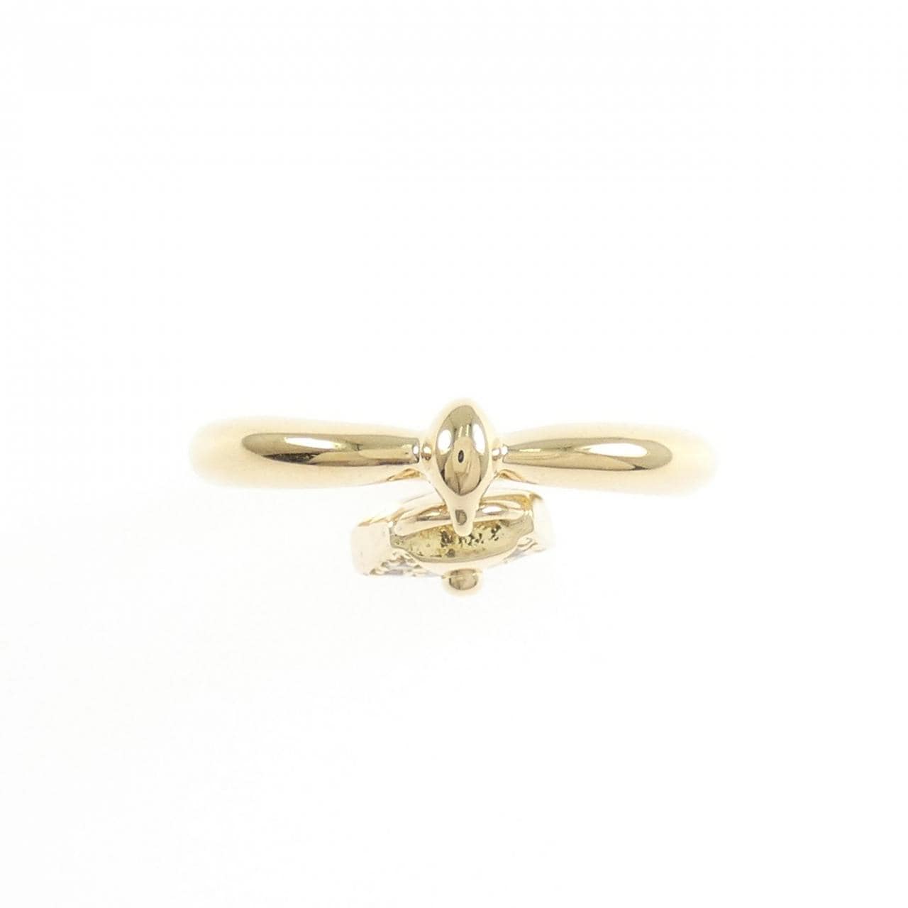 K18YG バッグ ダイヤモンド リング