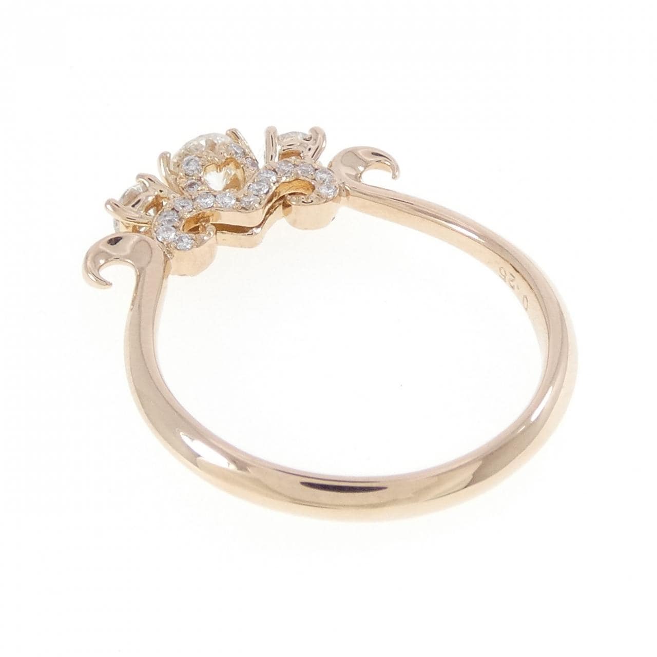 K18PG ダイヤモンド リング 0.25CT