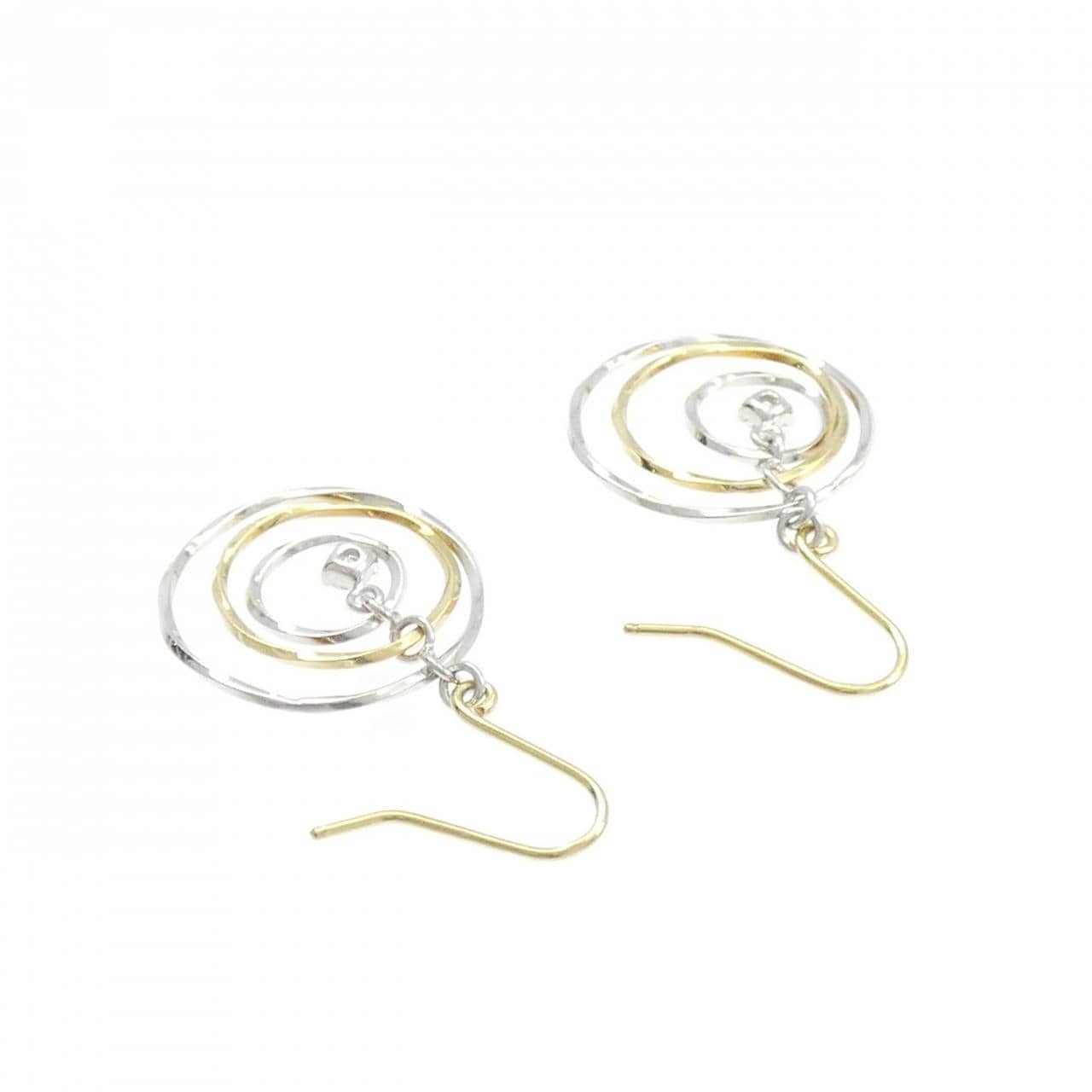 K18YG/K18WG ダイヤモンド ピアス 0.10CT