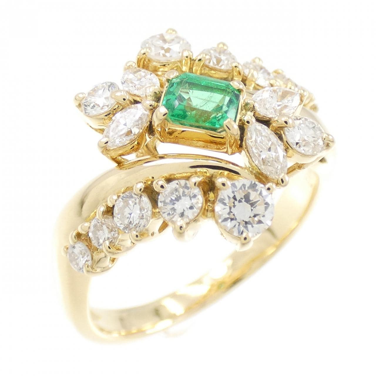 ギンザ タナカ エメラルド リング 0.23CT
