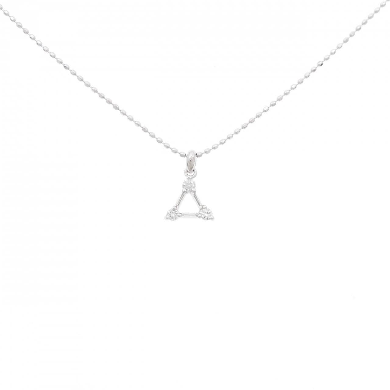 K18WG ダイヤモンド ネックレス 0.06CT