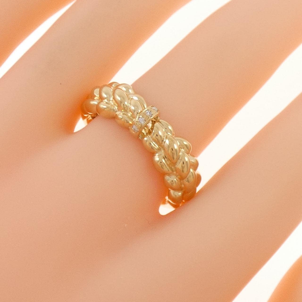 750YG ダイヤモンド リング 0.03CT