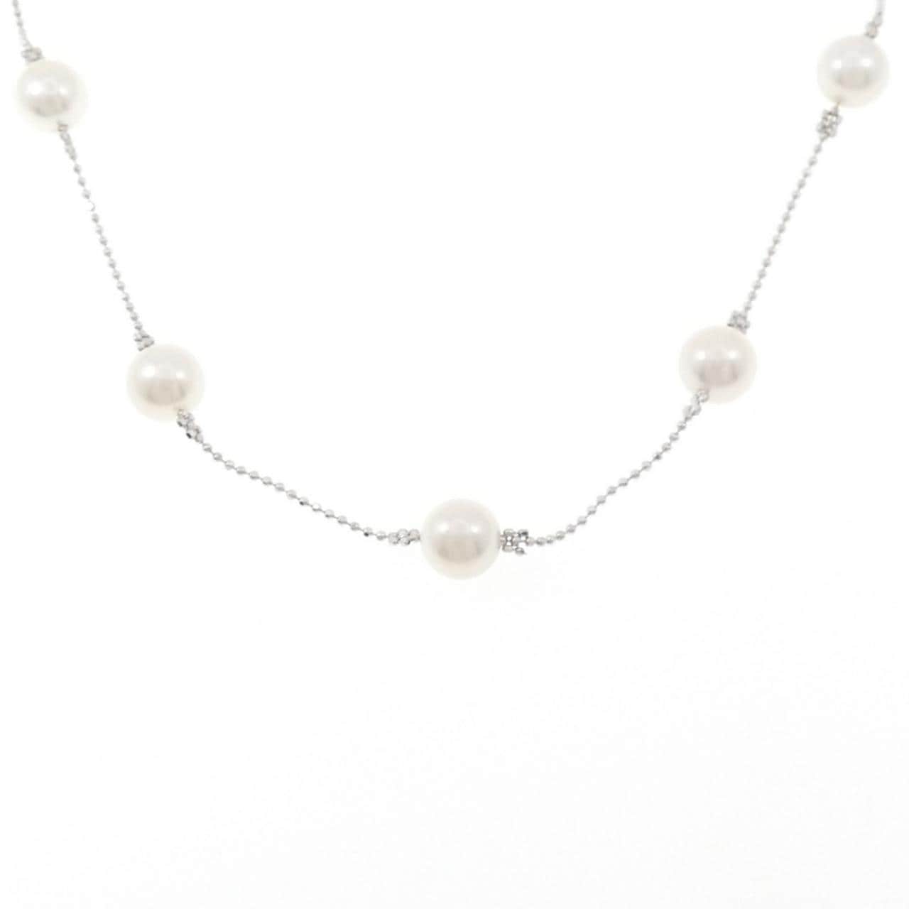 K18WG アコヤパール ネックレス