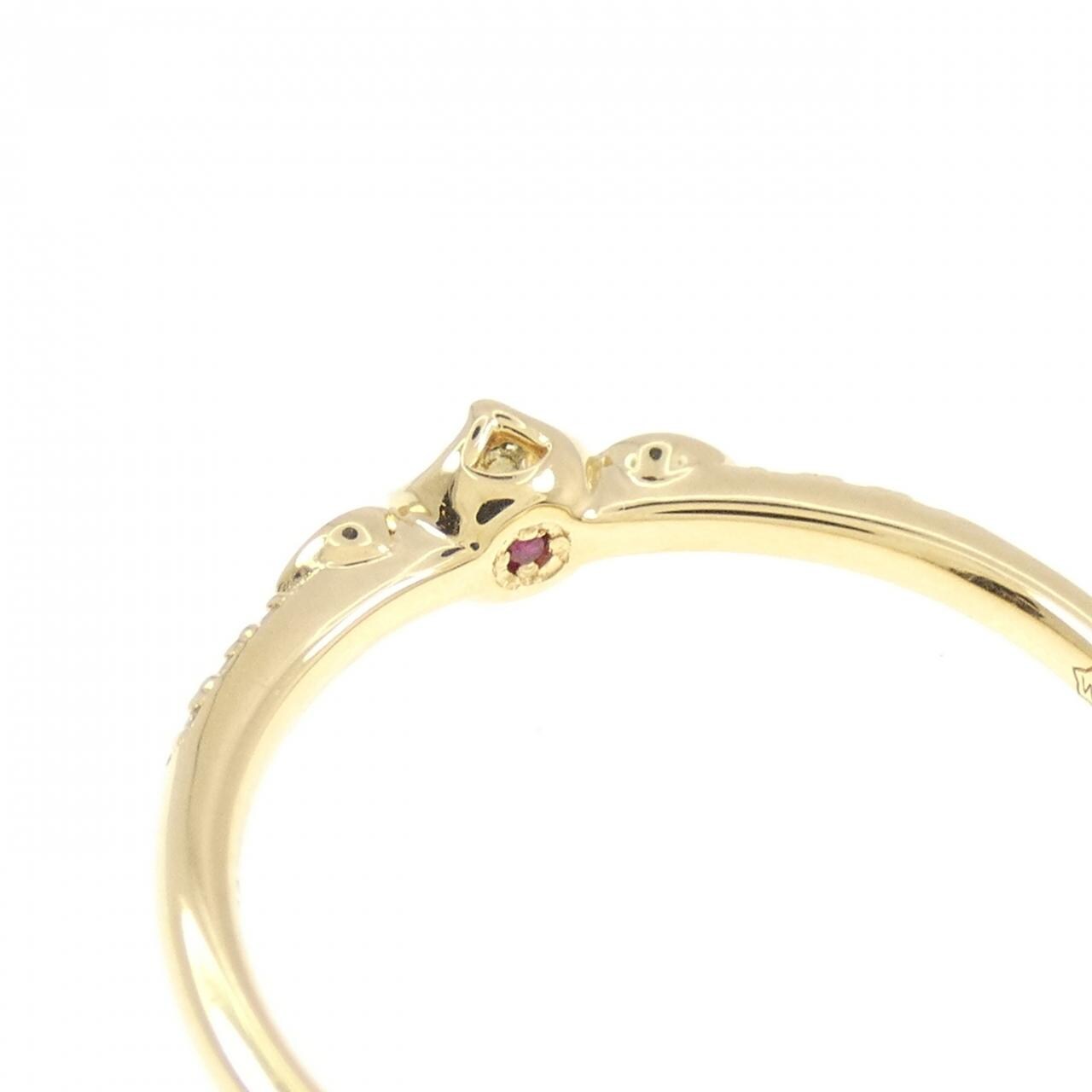 K18YG ダイヤモンド リング 0.132CT