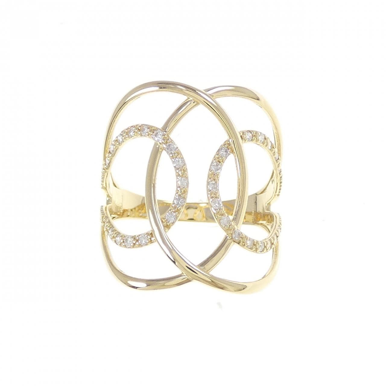 K18YG ダイヤモンド リング 0.16CT