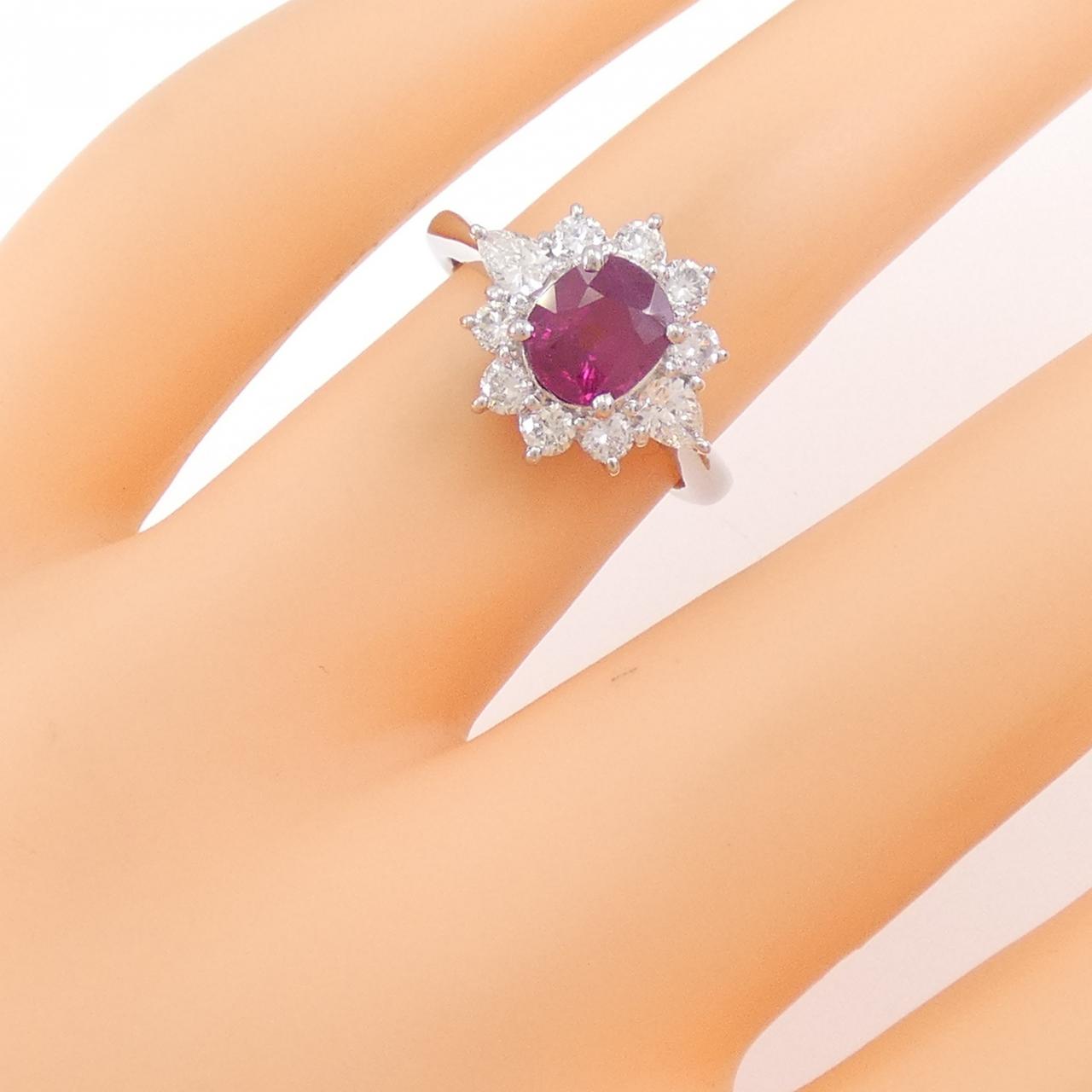 PT ルビー リング 1.22CT