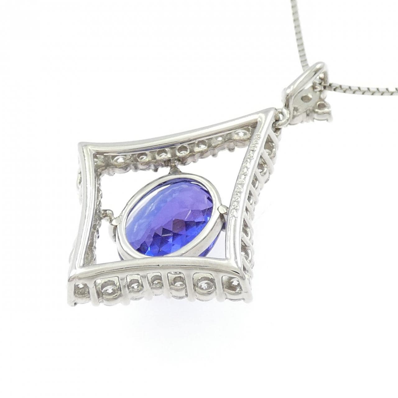 PT900/PT850 タンザナイト ネックレス 3.48CT