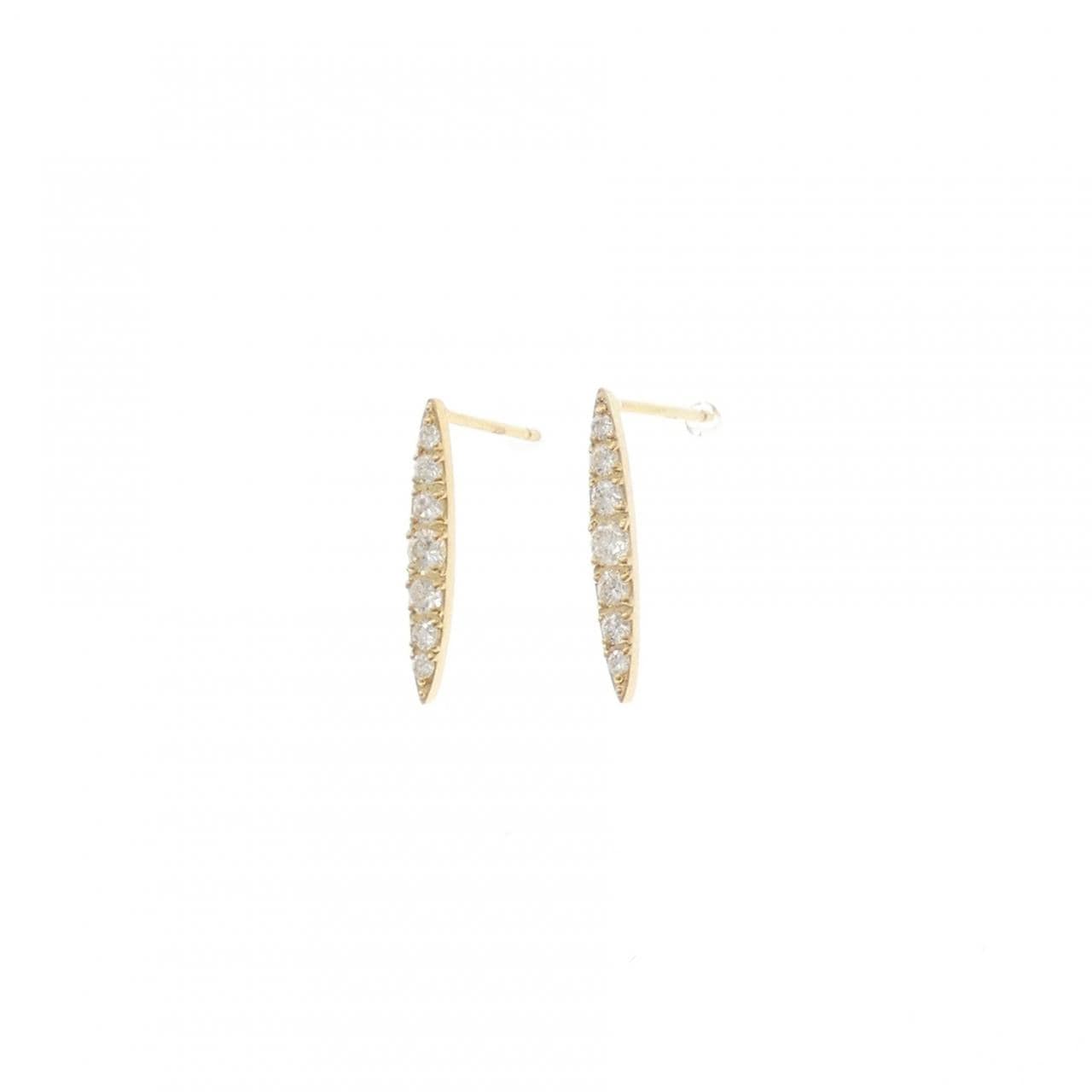 【リメイク】K18YG ダイヤモンド ピアス 0.30CT