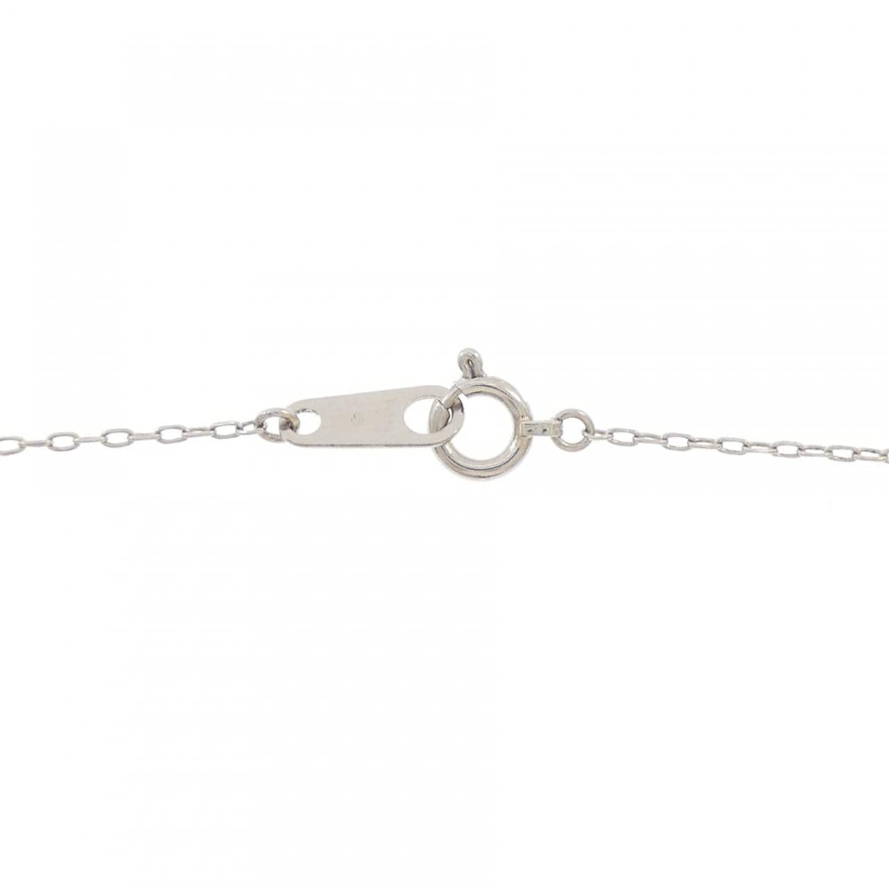 PT900/PT850 フラワー ダイヤモンド ネックレス 0.50CT