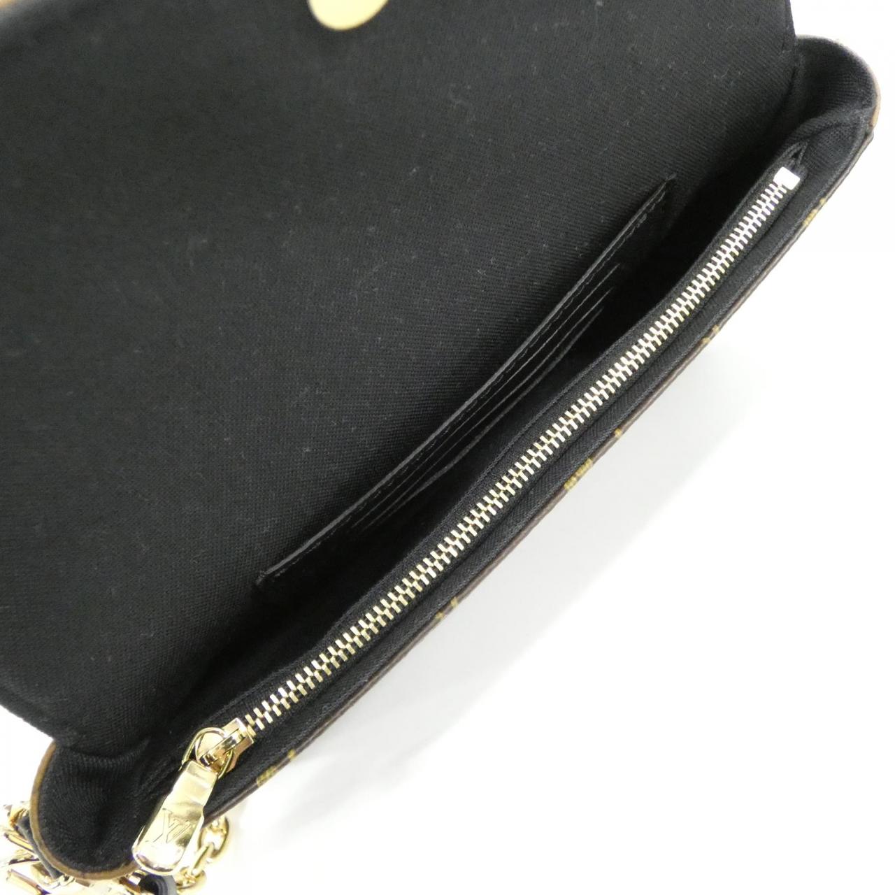 ルイヴィトン モノグラム リバース ウォレット オン チェーン アイビー M26587 ショルダーバッグ