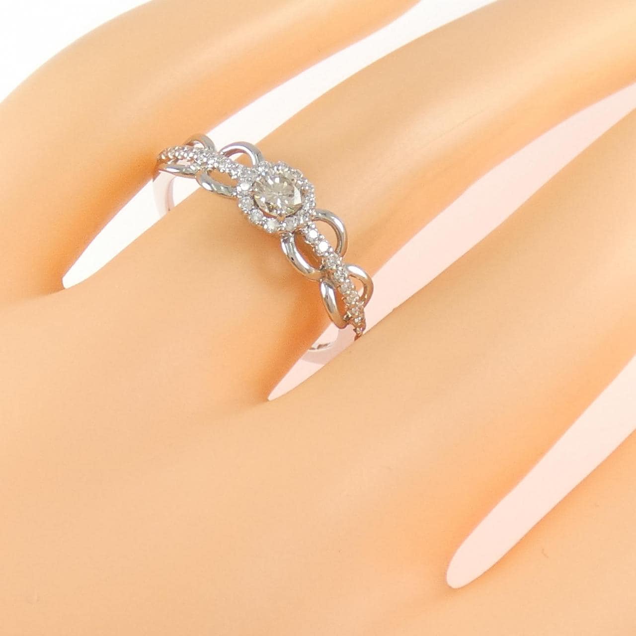 PT950 ダイヤモンド リング 0.217CT