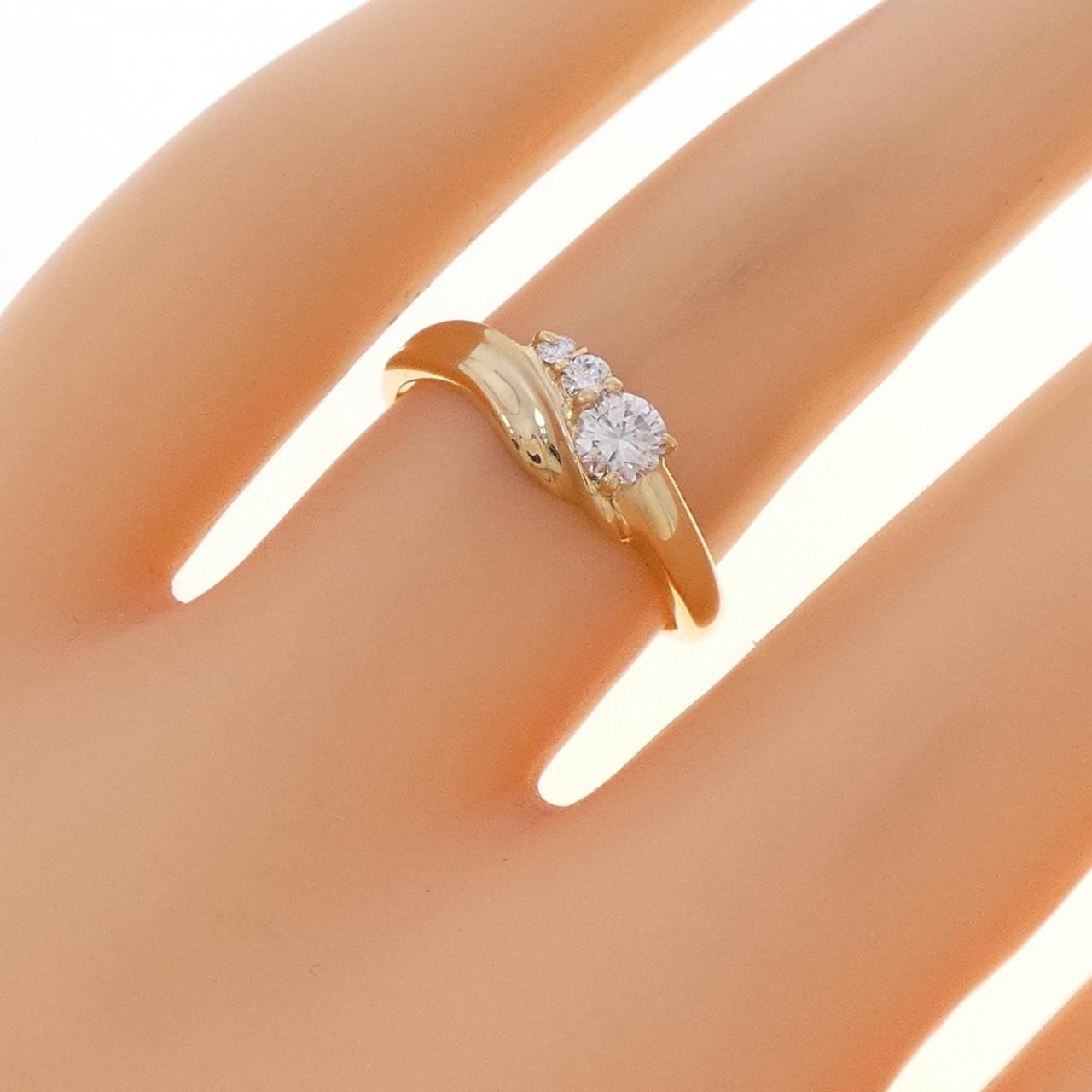 K18YG ダイヤモンド リング 0.20CT