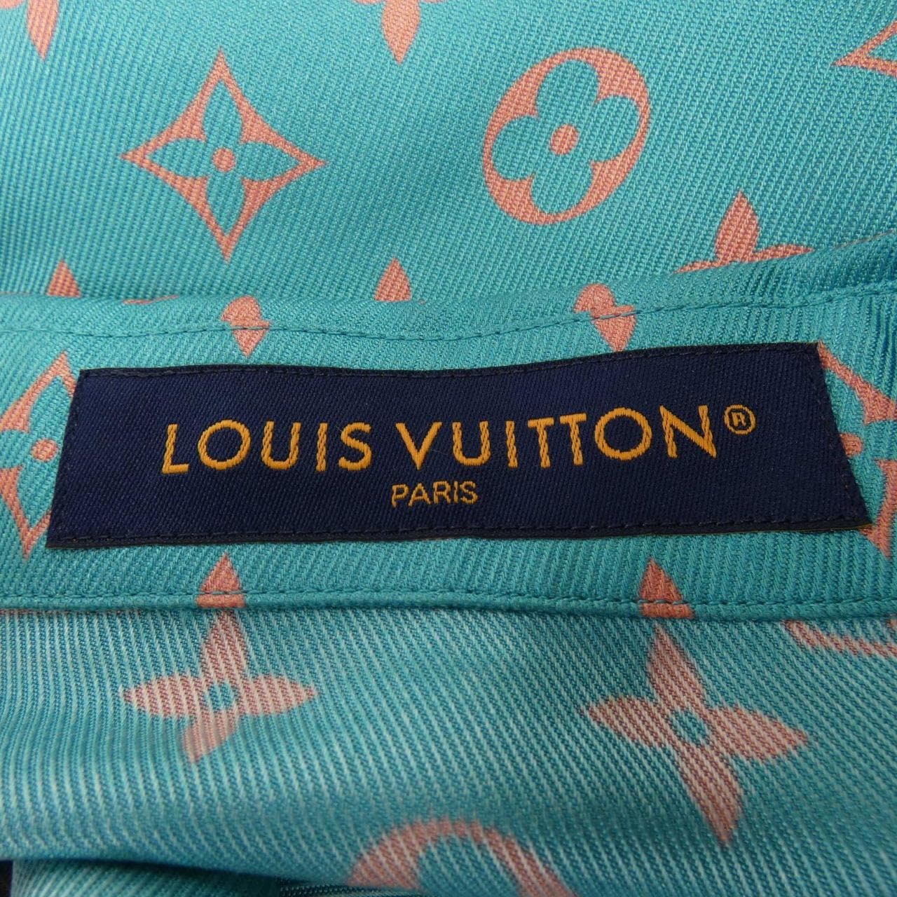 ルイヴィトン LOUIS VUITTON モノグラムショートスリーブシルクシャツ HTS06WUPP S／Sシャツ