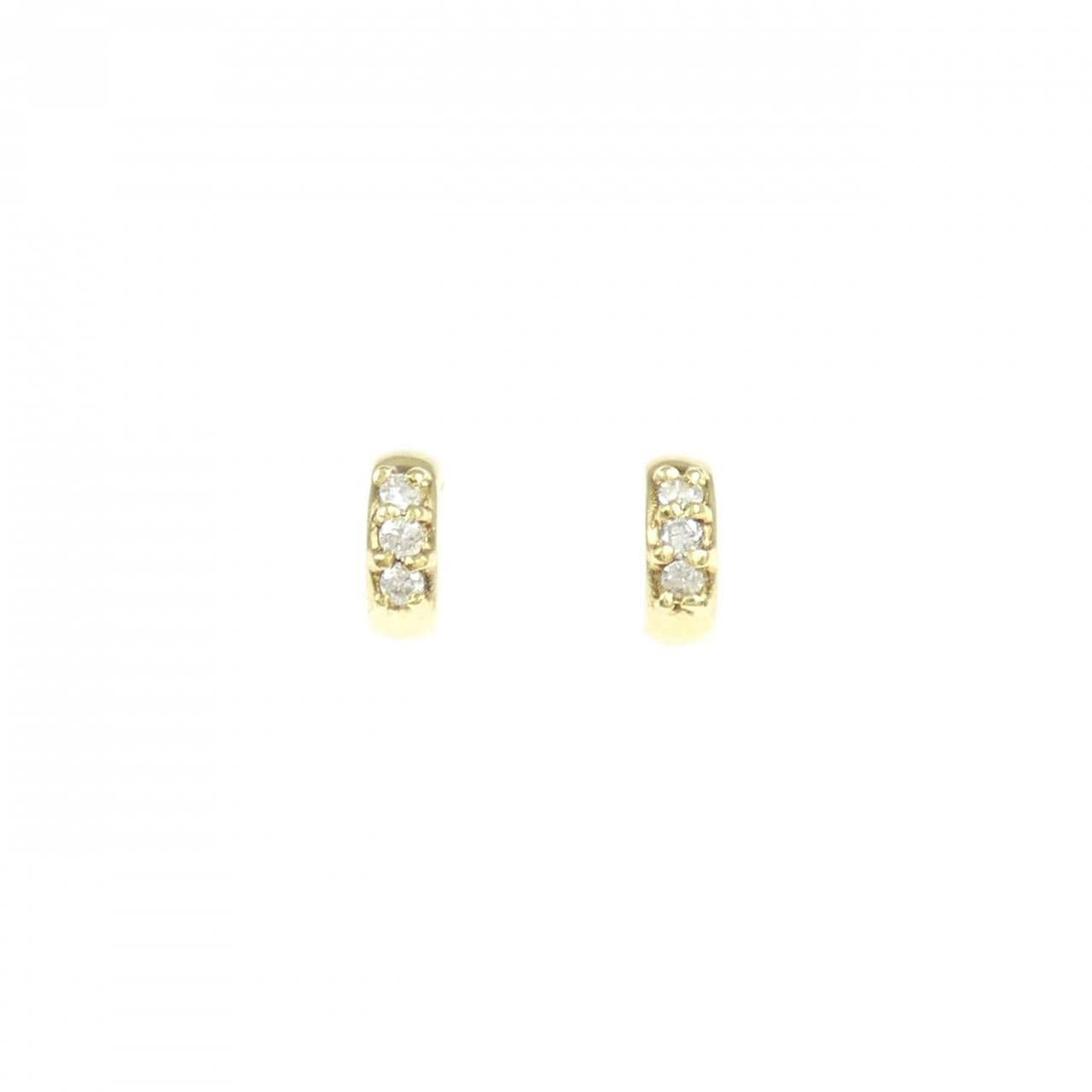 K18YG ダイヤモンド ピアス 0.06CT