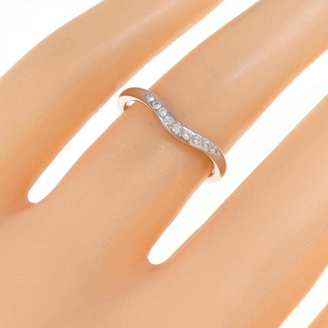 TIFFANY弧形9P戒指