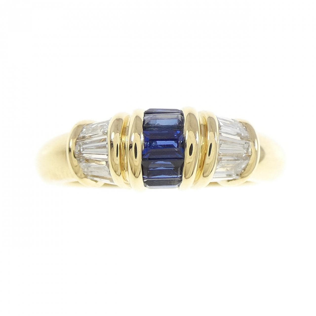 750YG サファイヤ リング 0.53CT