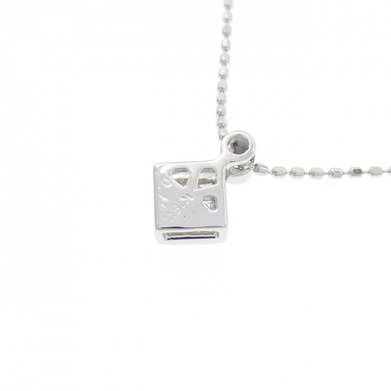 K18WG ダイヤモンド ネックレス 0.10CT