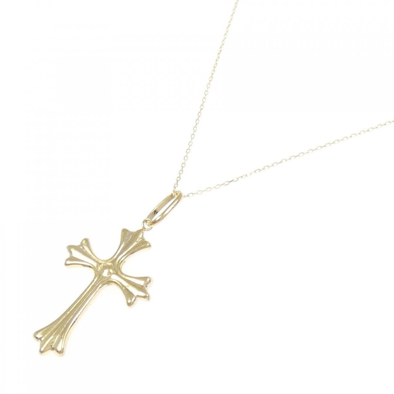 [BRAND NEW] K18YG cross necklace