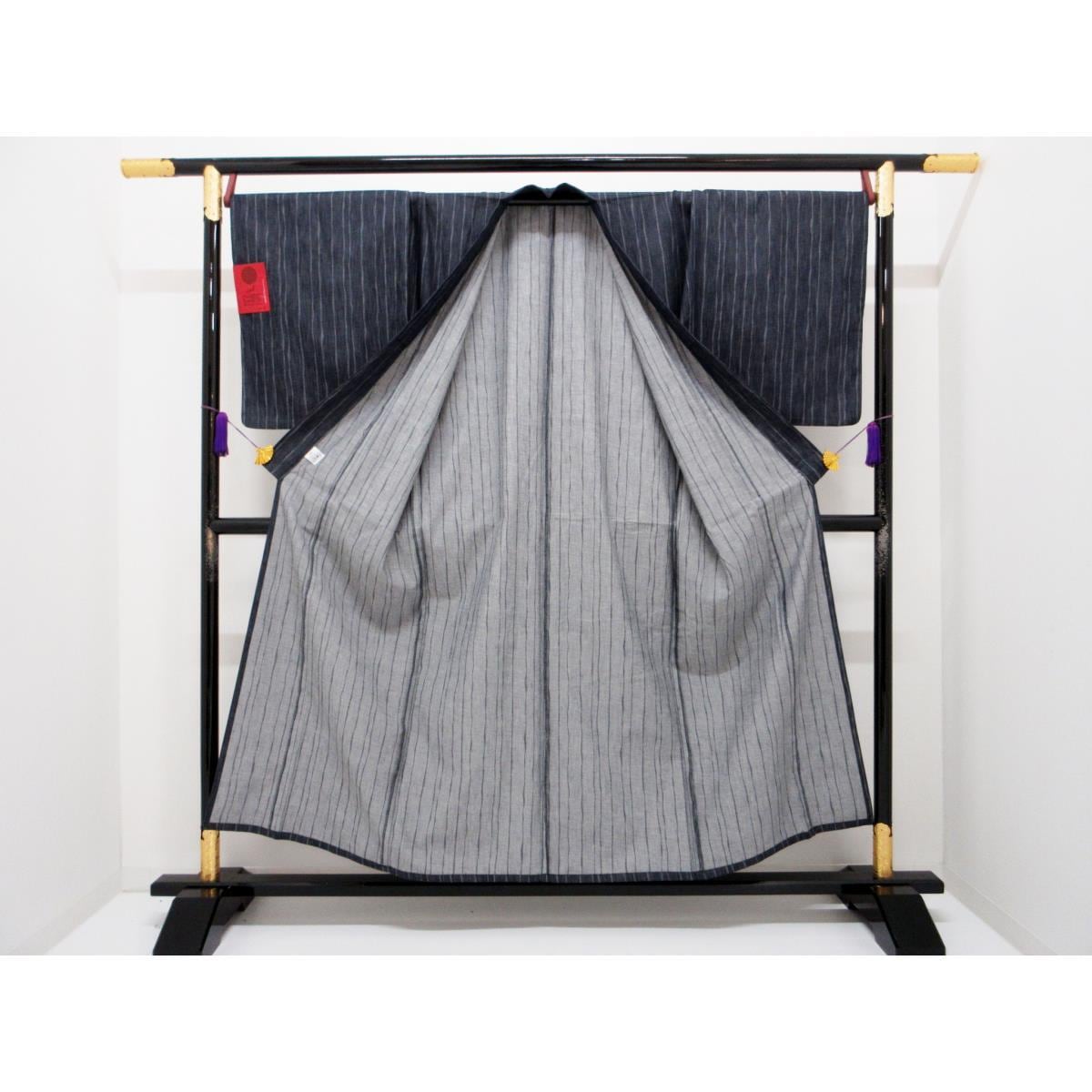 【新品】男物　単衣　岡山デニム