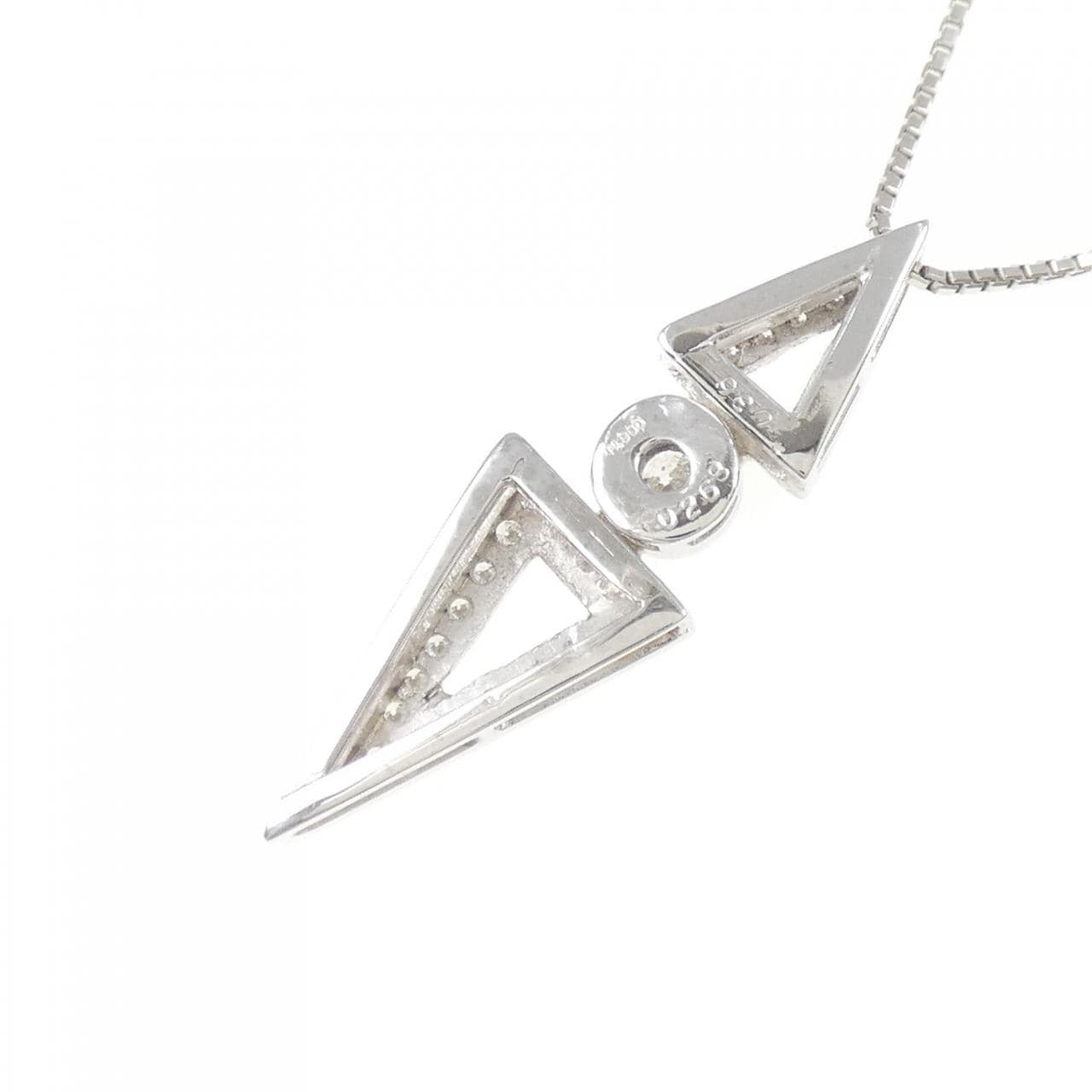 PT900/PT850 ダイヤモンド ネックレス 0.268CT