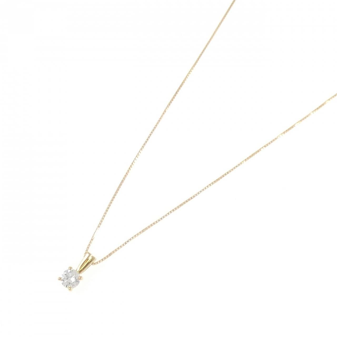 18KTYG/K18YG ダイヤモンド ネックレス 0.26CT