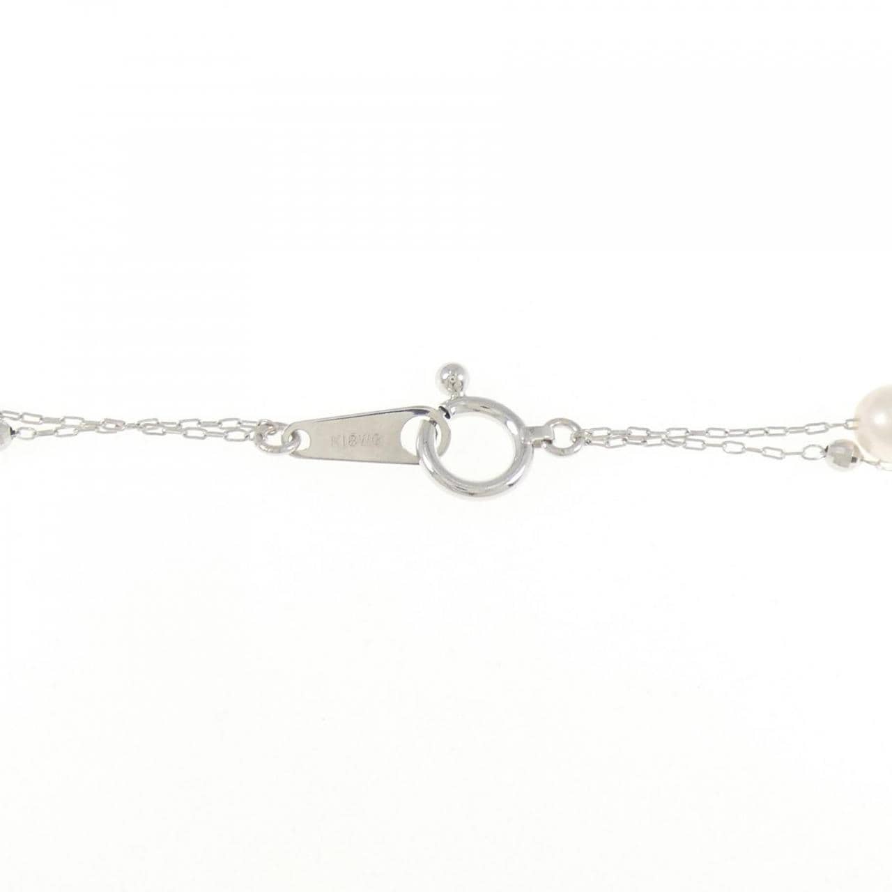 K18WG アコヤパール ネックレス