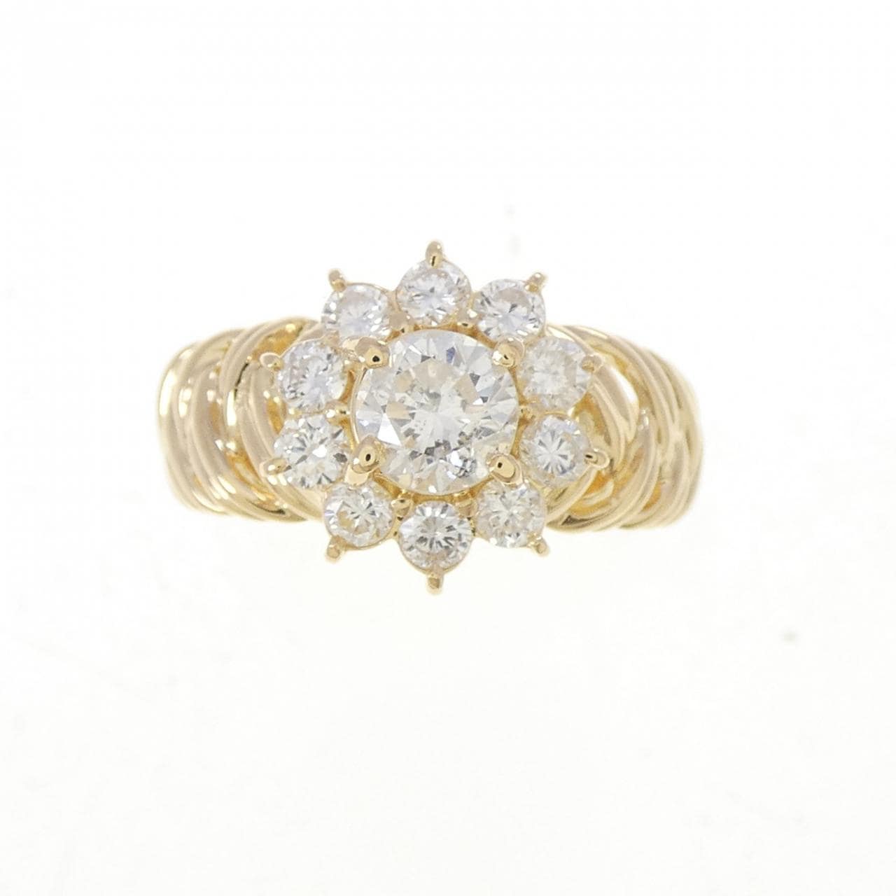 K18YG ダイヤモンド リング 1.06CT