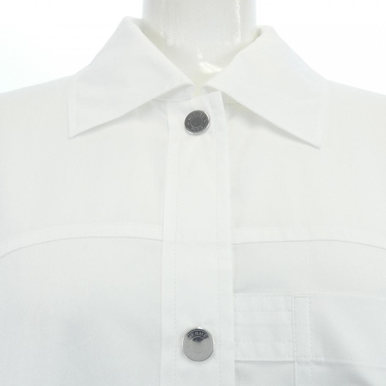 エルメス HERMES クルードセル シャツドレス 5E0573DV ワンピース