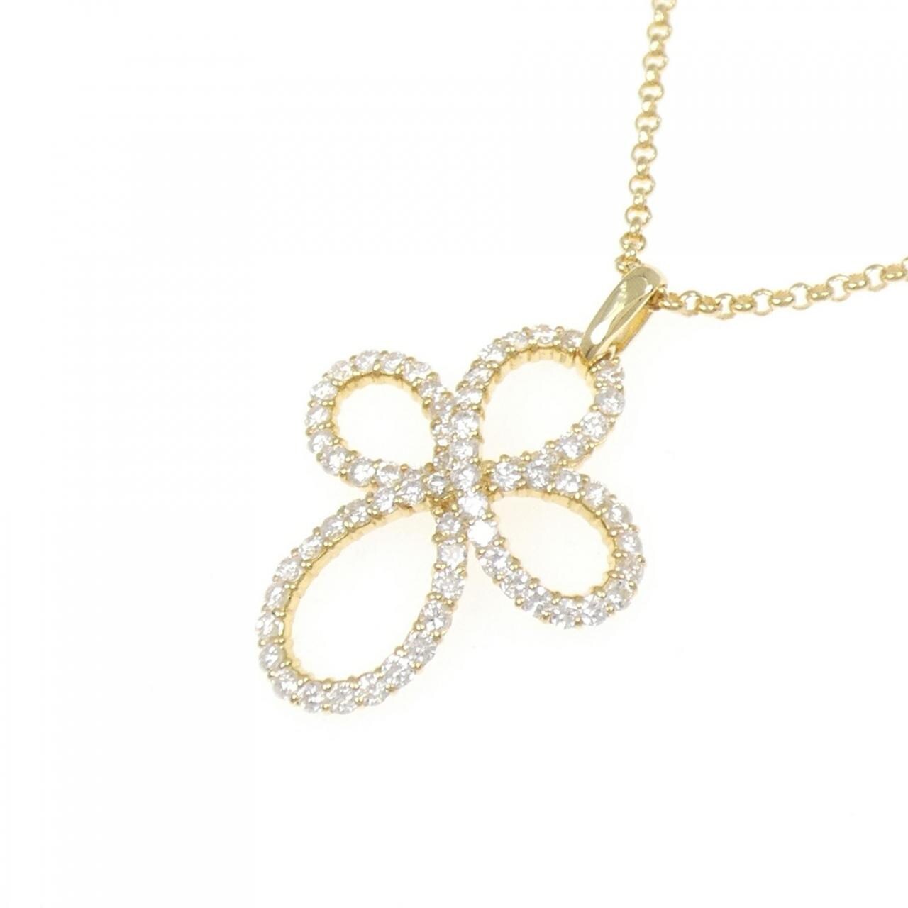 K18YG ダイヤモンド ネックレス 1.02CT
