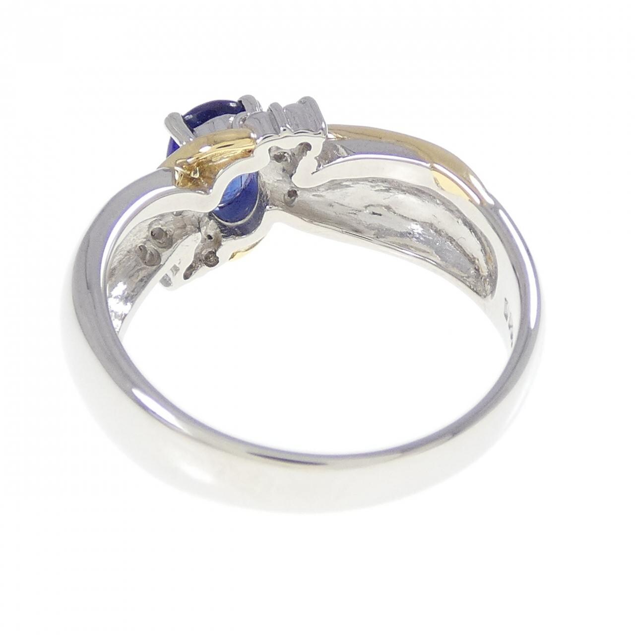 PT900/K18YG サファイヤ リング 0.78CT