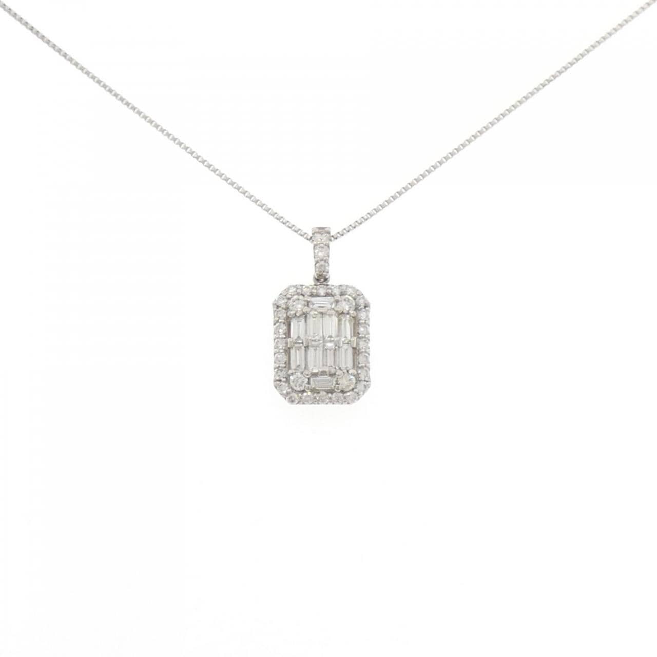 【新品】PT900/PT850 ダイヤモンド ネックレス 0.50CT