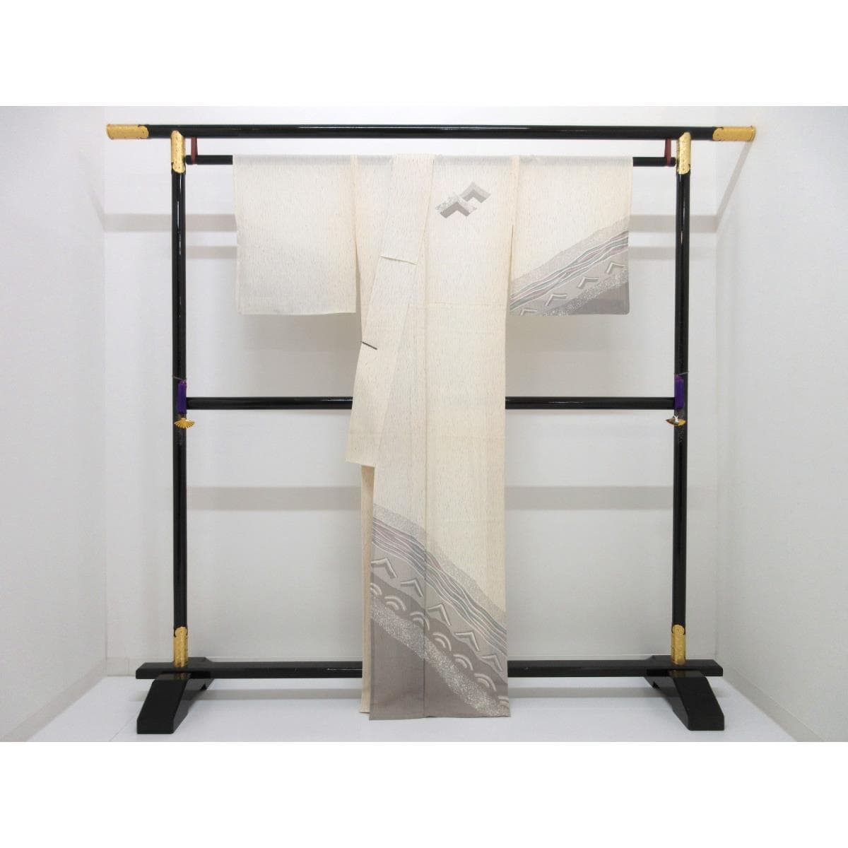 【未使用品】単衣　駒絽訪問着　友禅加工