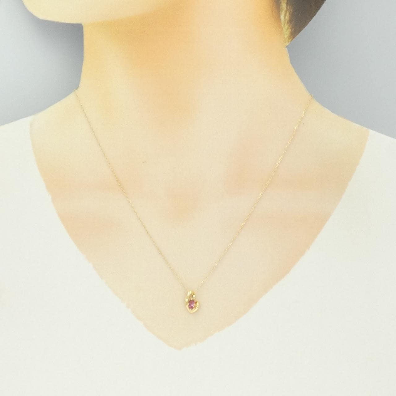 K18YG トルマリン ネックレス