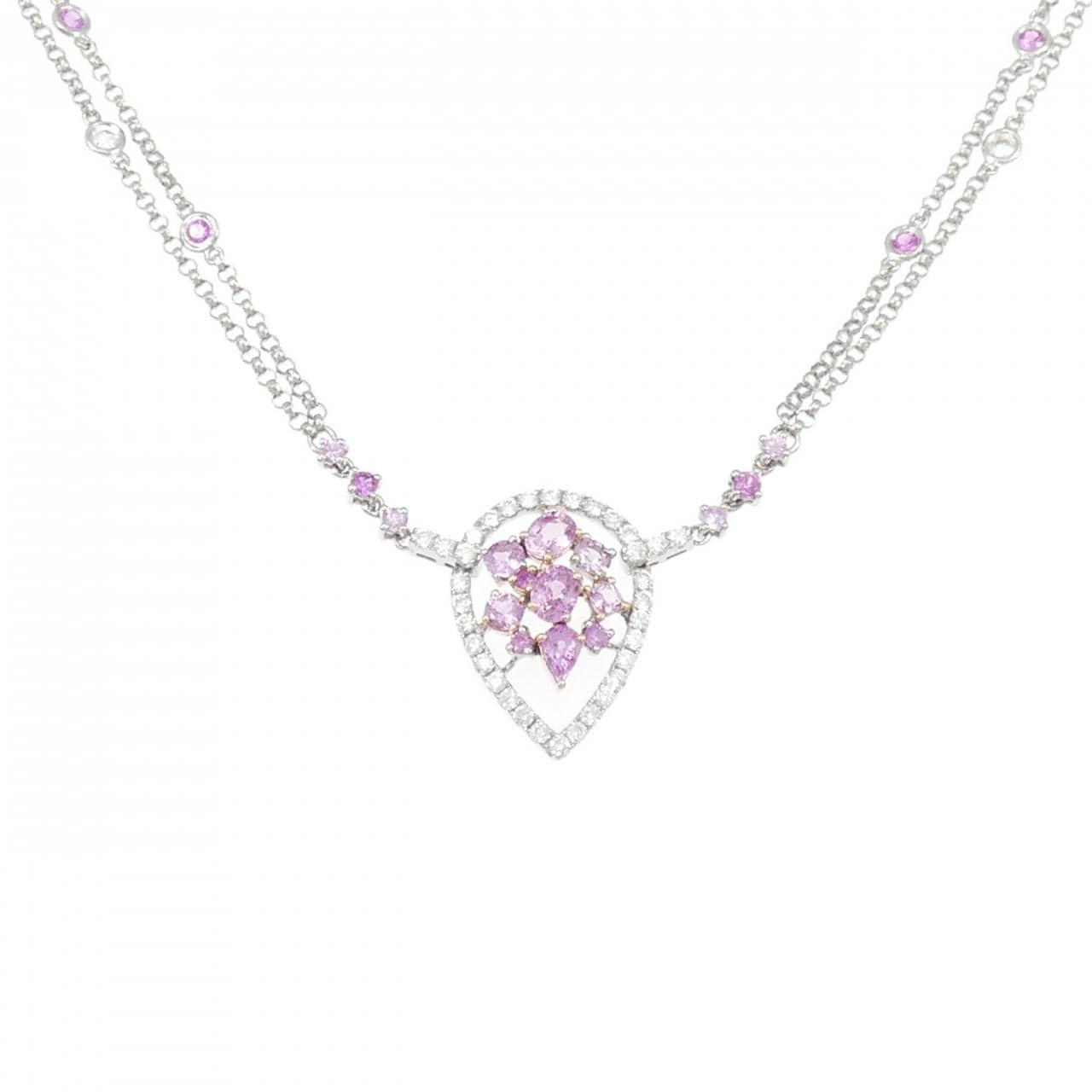 750WG/750PG サファイヤ ネックレス 1.49CT