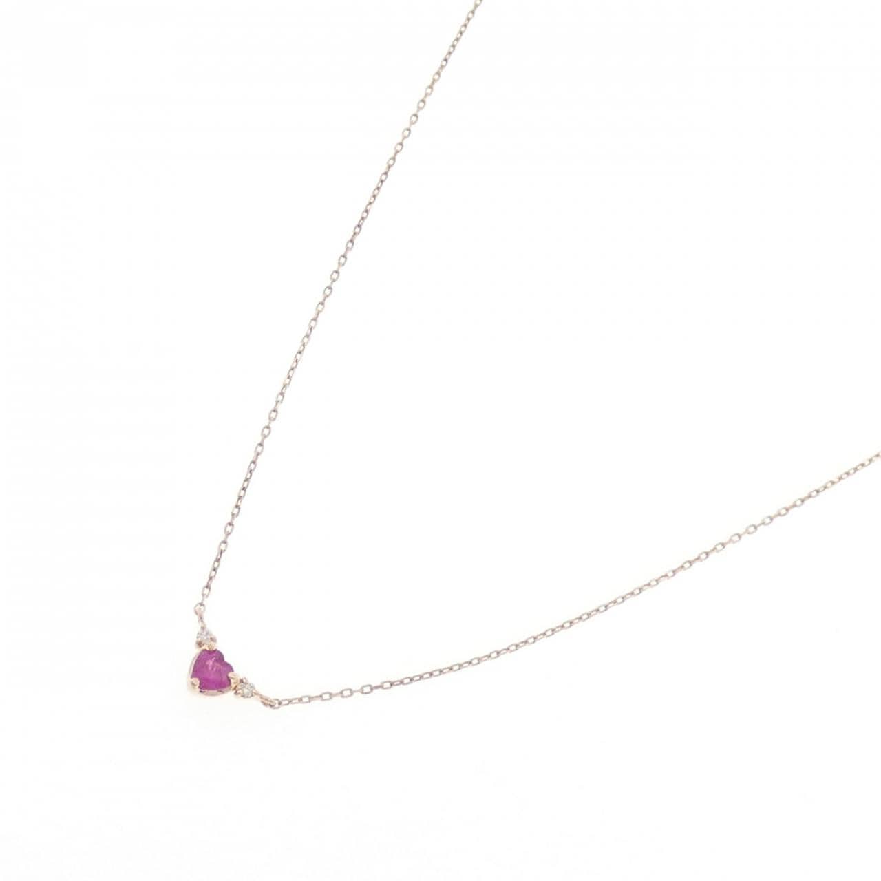 4゜C ルビー ネックレス