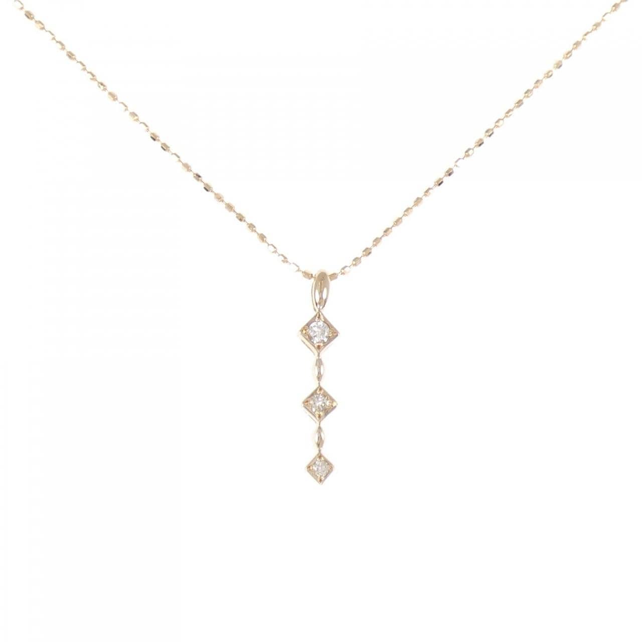 K18PG ダイヤモンド ネックレス 0.06CT