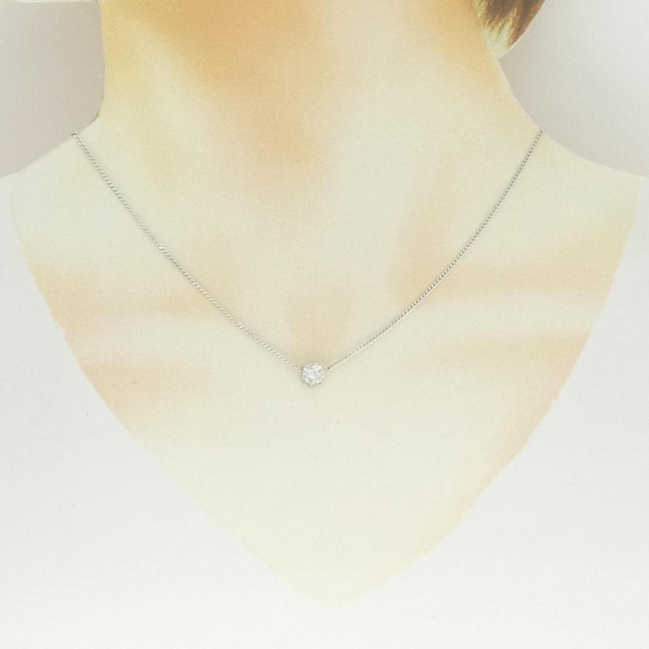 PT900/PT850 ダイヤモンド ネックレス 0.56CT