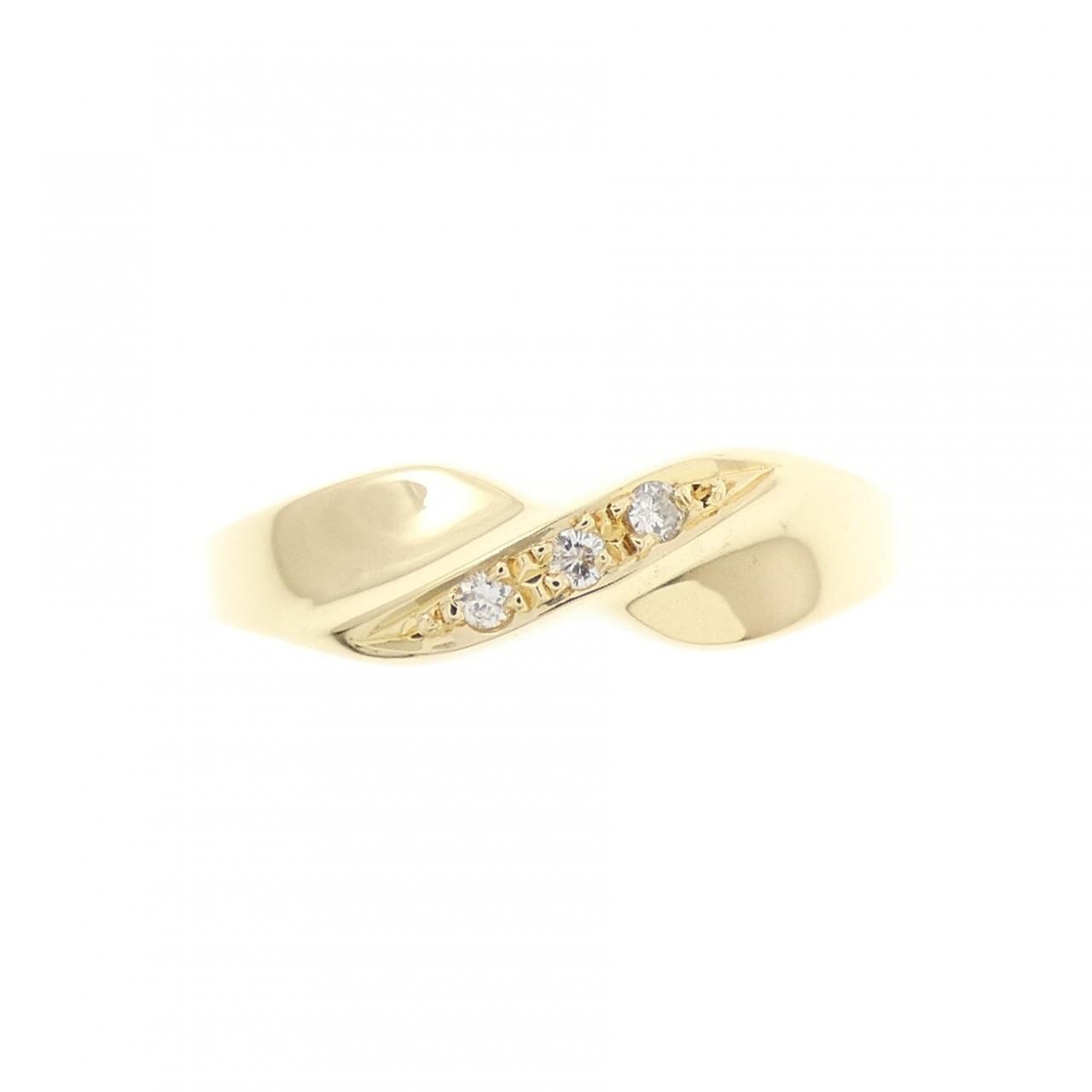 K18YG ダイヤモンド リング 0.03CT