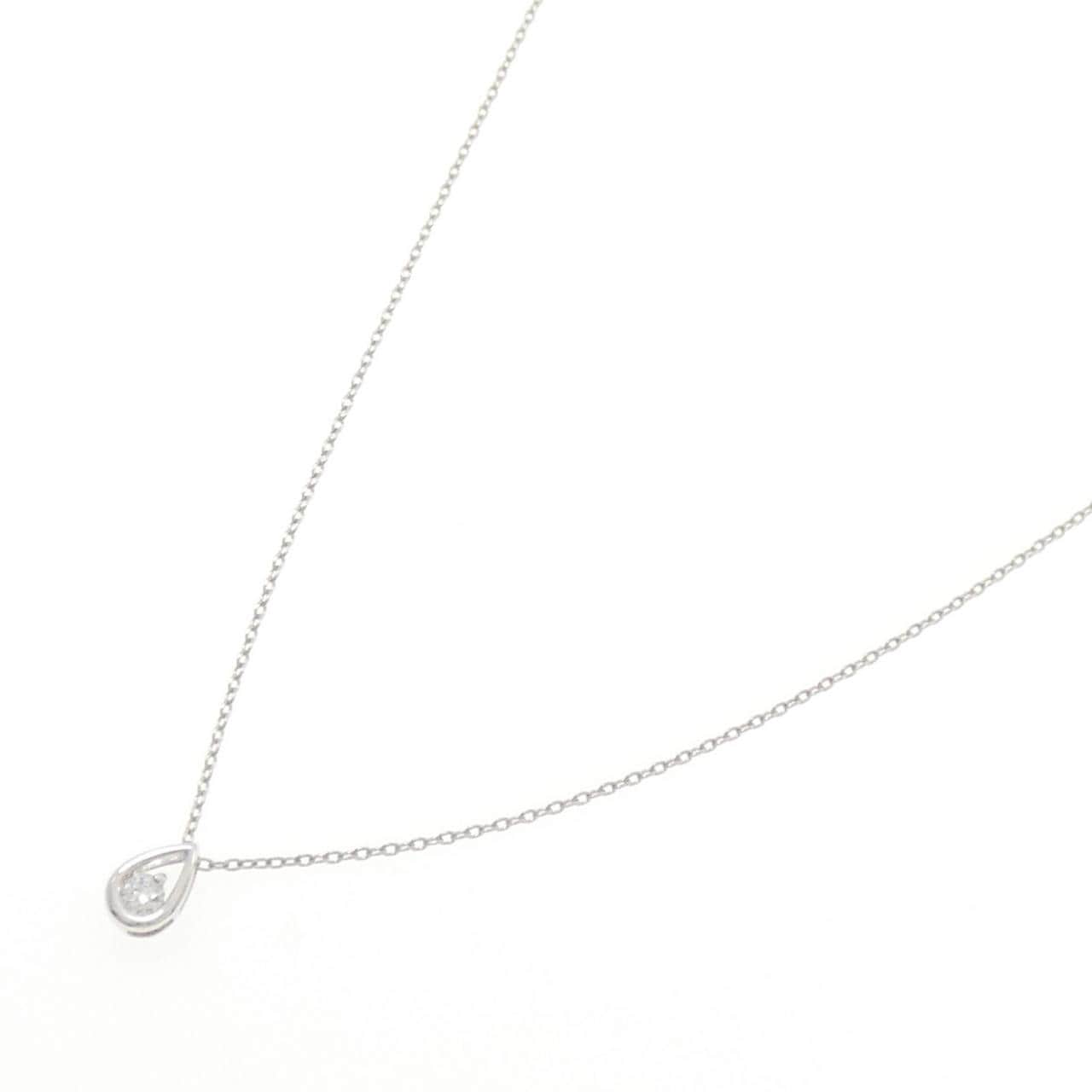 K14WG/K10WG ダイヤモンド ネックレス 0.07CT