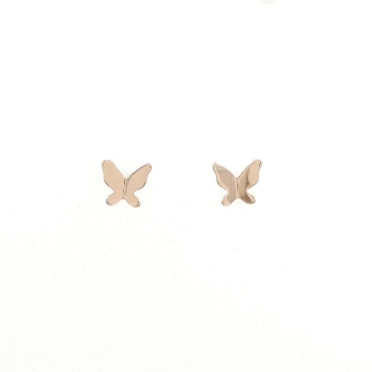 K10PG蝴蝶耳釘