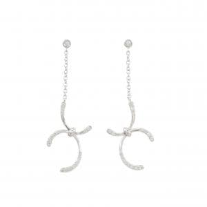 K18WG ダイヤモンド ピアス 0.32CT