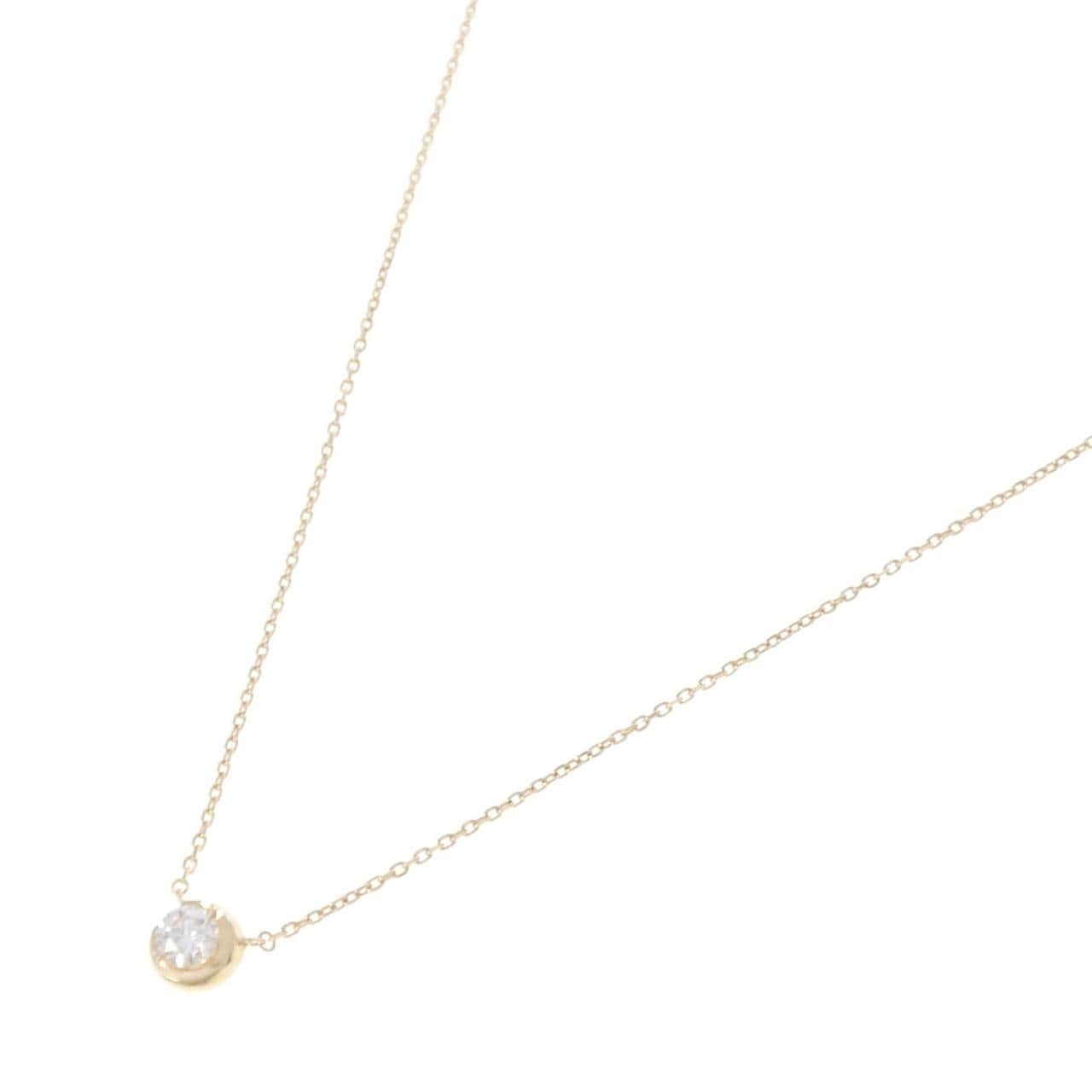 スタージュエリー ムーンセッティング ネックレス 0.14CT