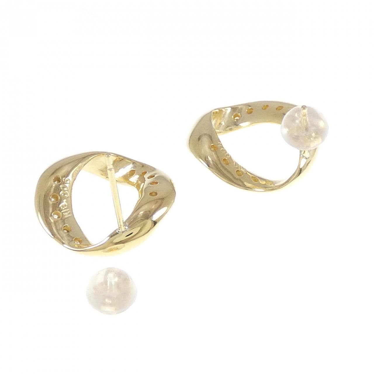 K18YG ダイヤモンド ピアス 0.12CT
