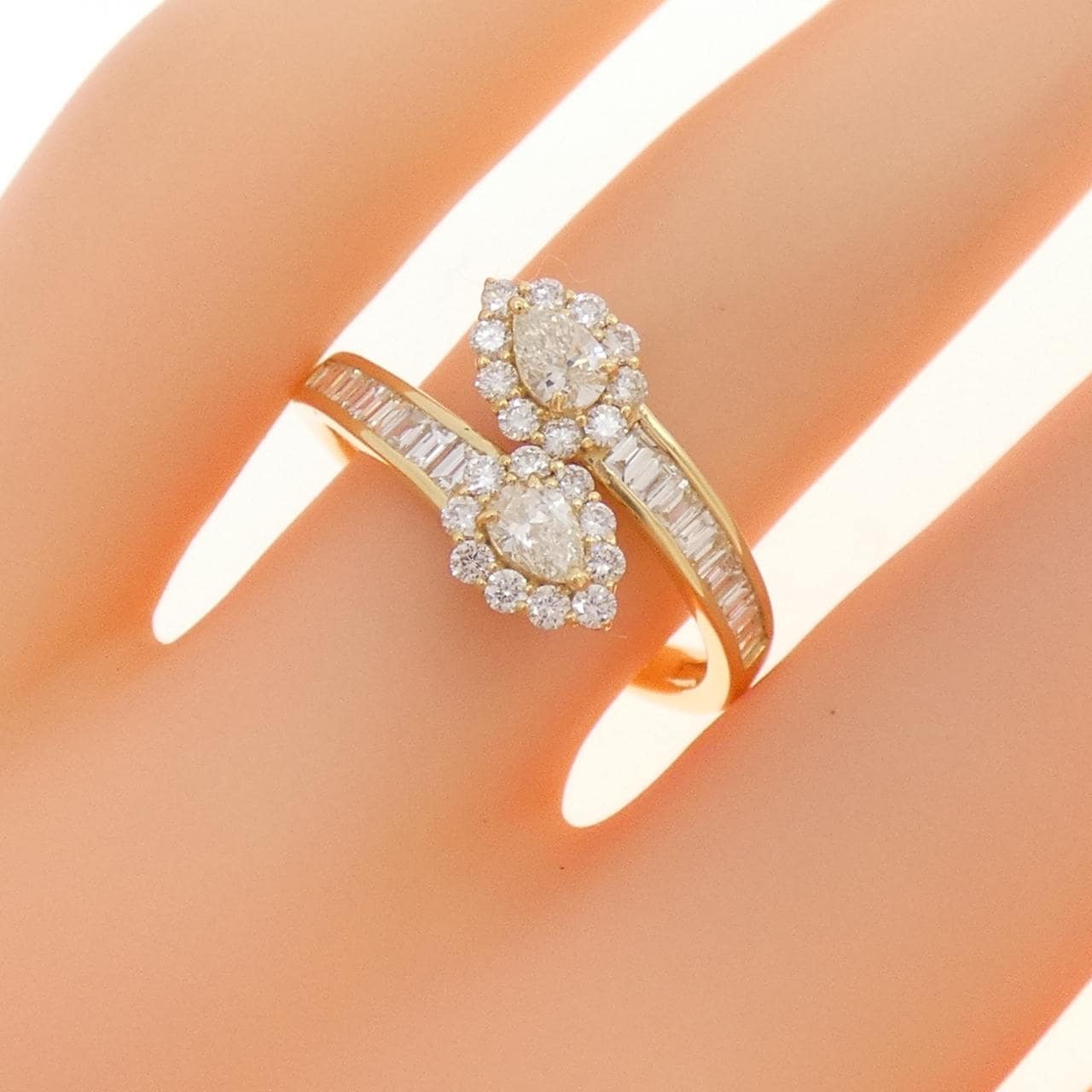 【新品】K18YG ダイヤモンド リング 0.80CT