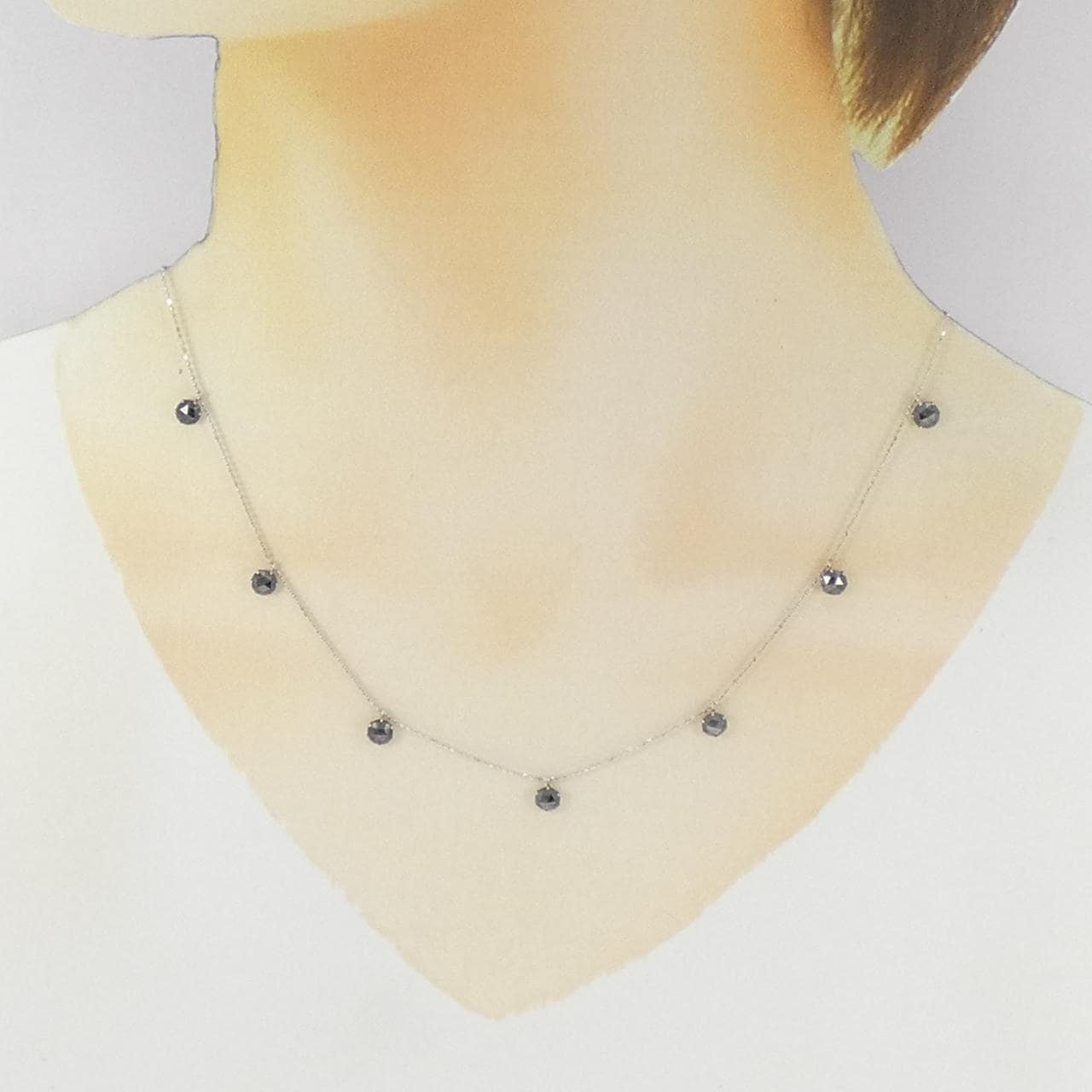 K18WG ダイヤモンド ネックレス 2.00CT