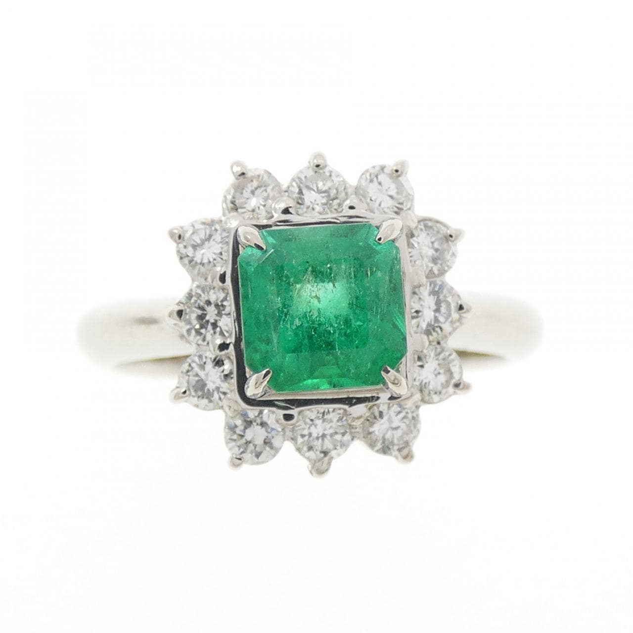 PT900 エメラルド リング 0.74CT
