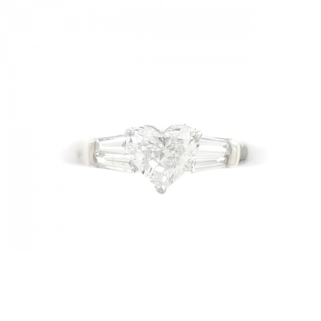 PT900 ダイヤモンド リング 0.573CT E SI1 ハートシェイプ