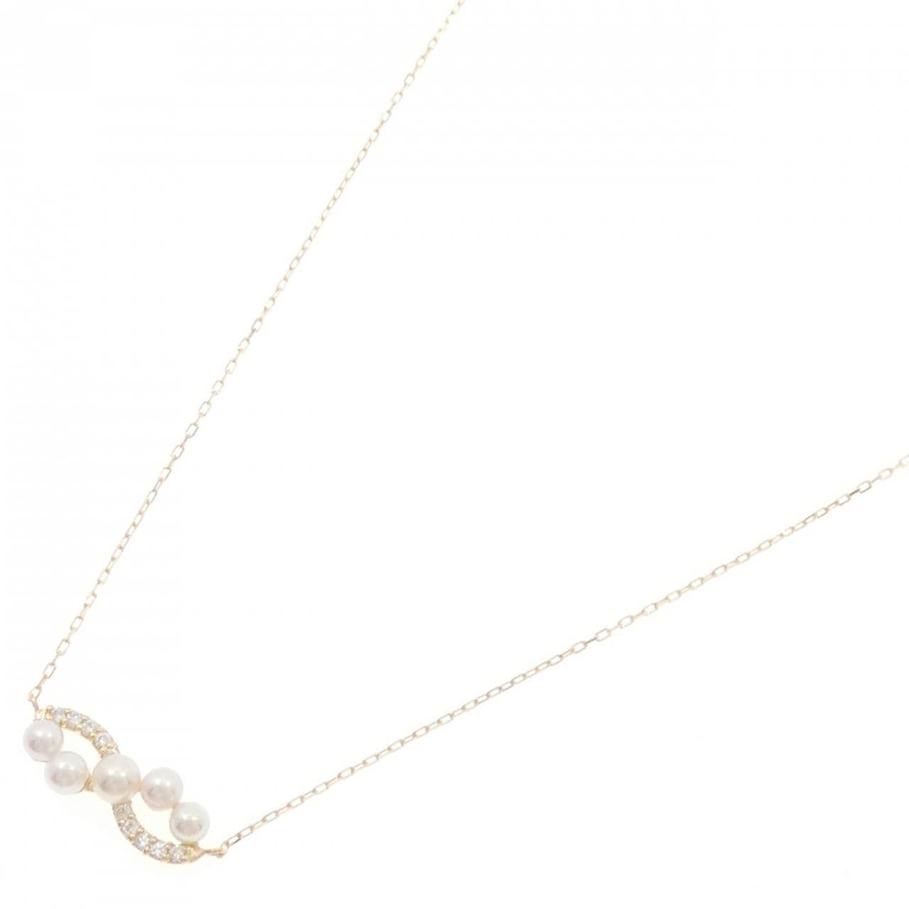 K18YG Akoya pearl necklace