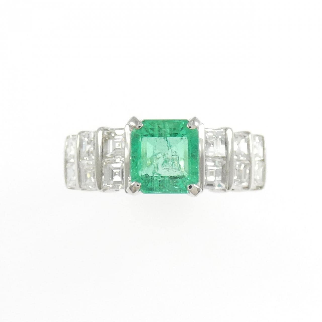 PT900 エメラルド リング 1.12CT